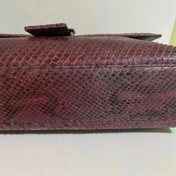 Suarez snakeskin leather satchel handbag